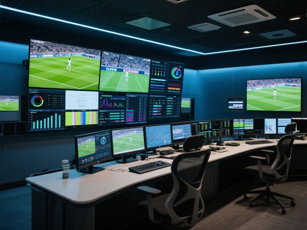 Sports Media Control Room